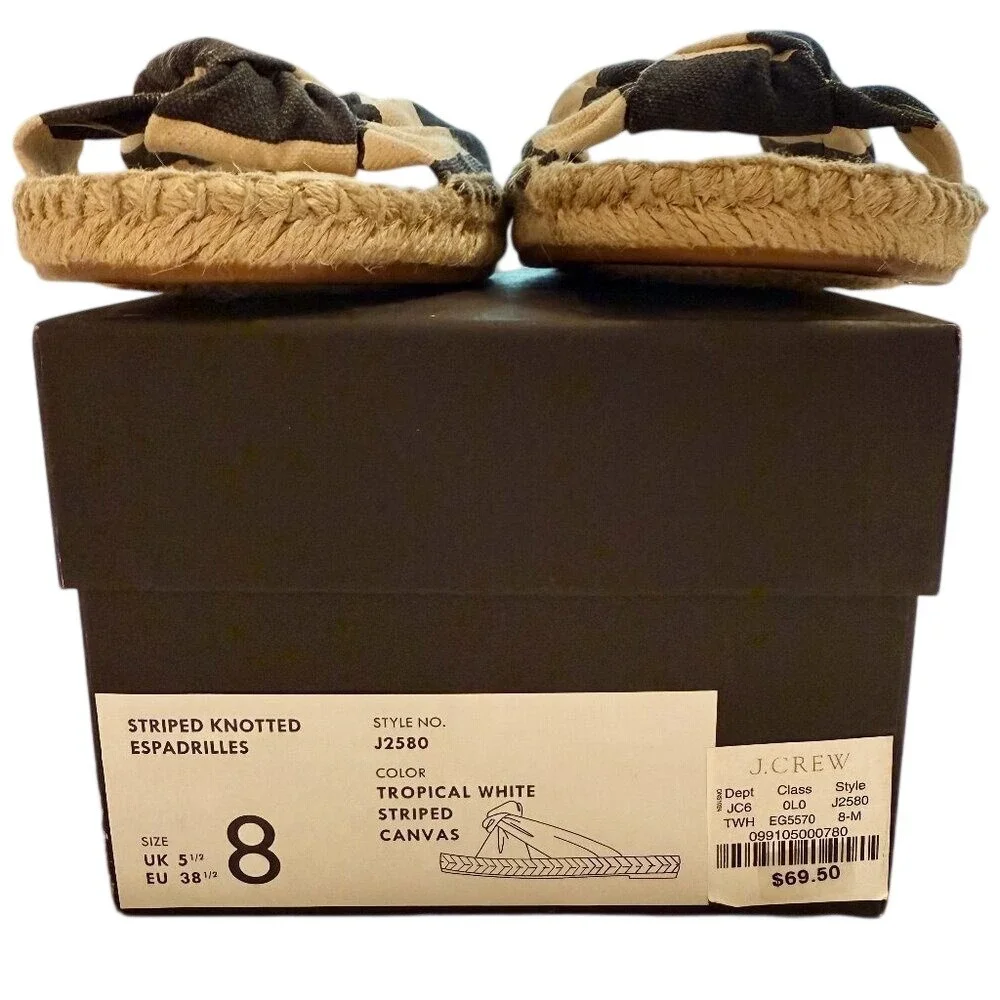 J. Crew striped knotted